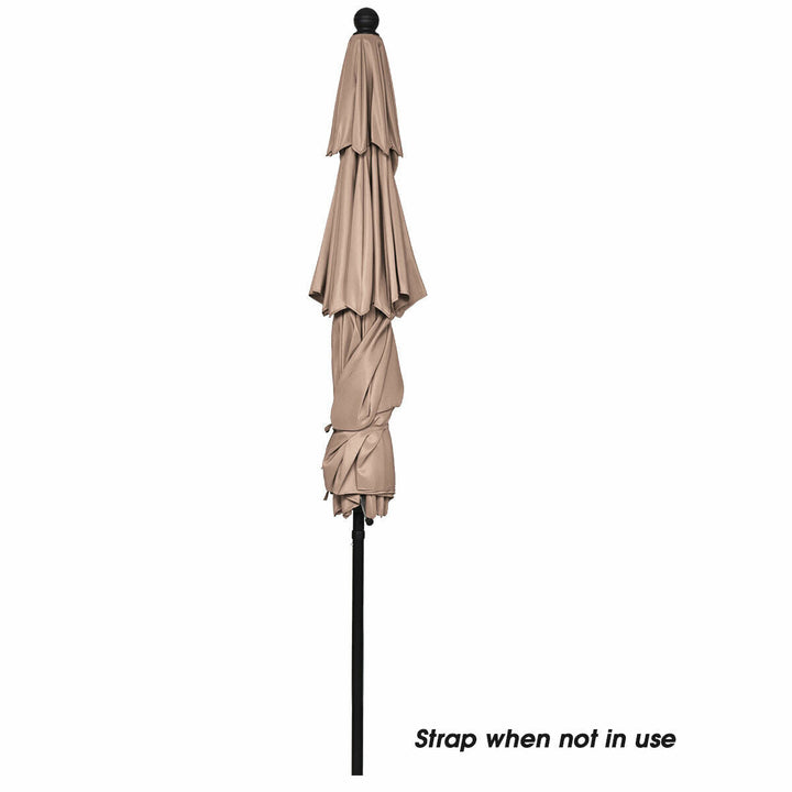 10 Feet 3 Tier Outdoor Patio Umbrella with Double Vented