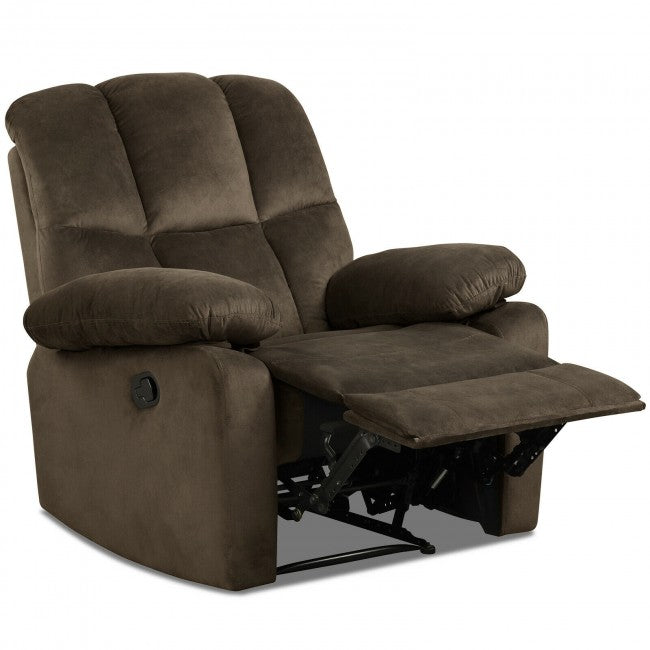 Single Recliner Chair Home Theater Sofa Lounger with Padded Seat Backrest