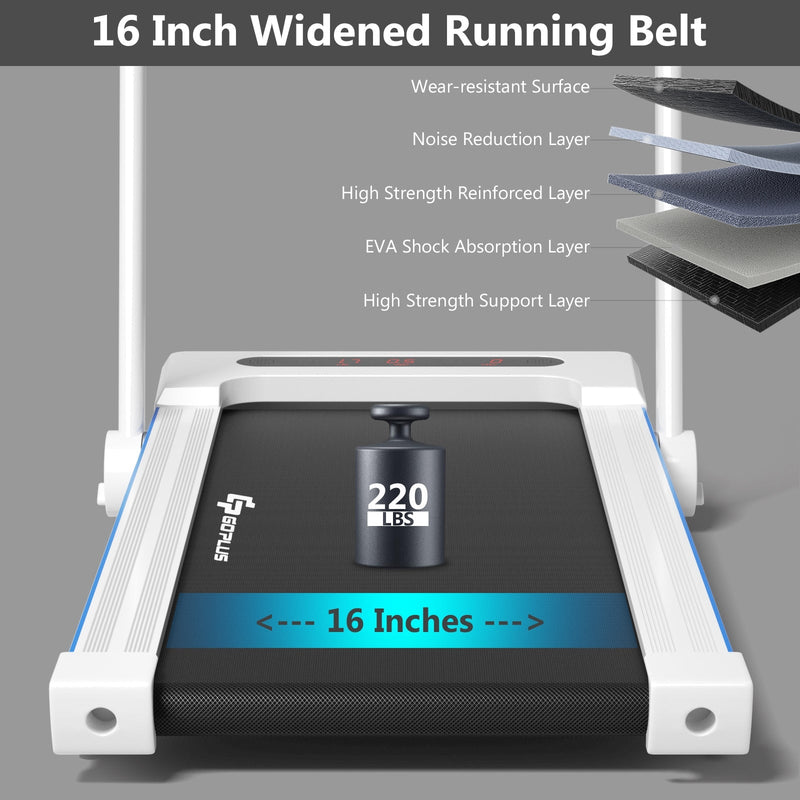 2.25HP 3-in-1 Folding Treadmill with Remote Control