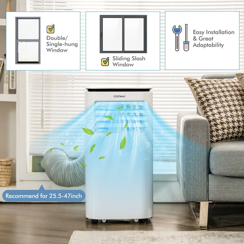 9000 BTU 3 in 1 Portable Air Conditioner with Fan and Dehumidifier