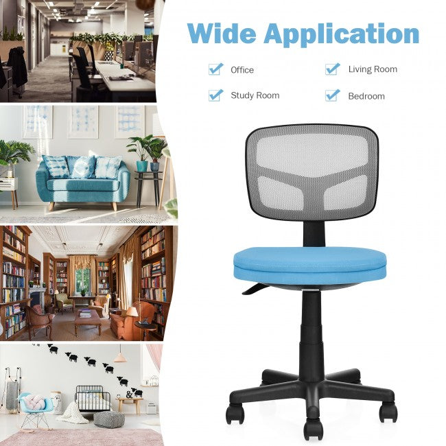 Chairliving - Height Adjustment and Breathable Mesh Armless Office Chair For Wide Application