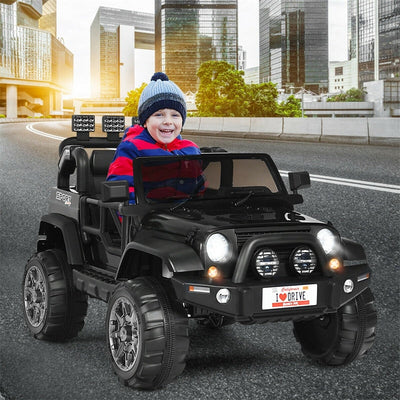 12V 2 Seat Kids Ride Truck Car Powered Electric Vehicle Toy with Parental Remote Control and LED Lights