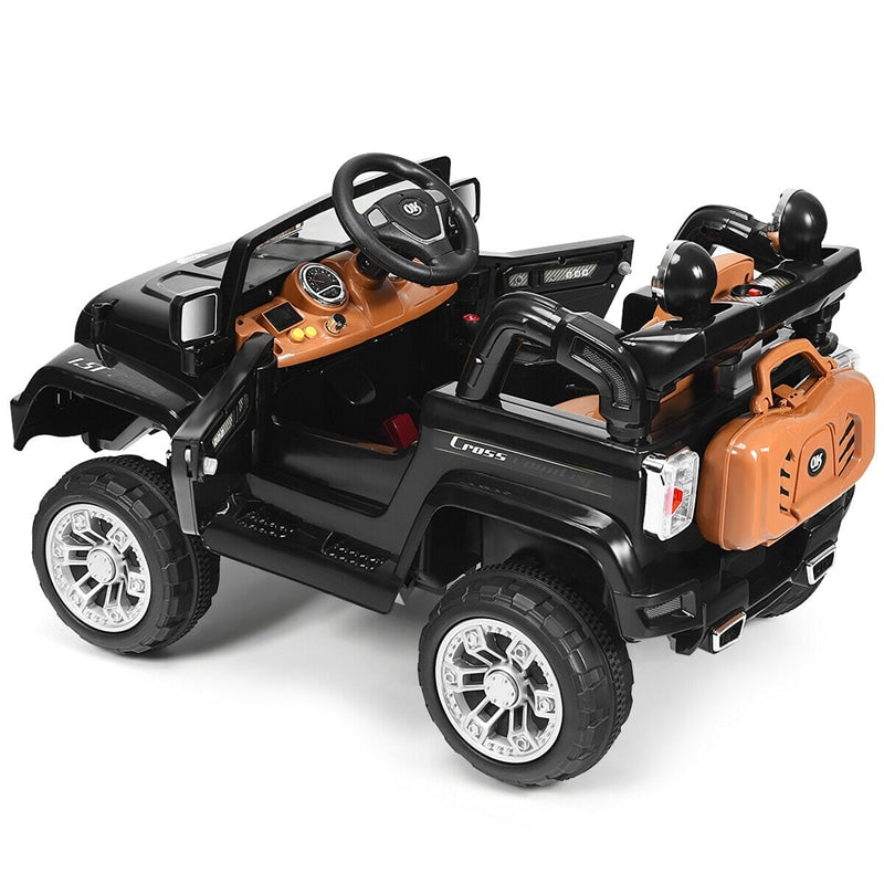 12V Battery Powered Car Kids Ride Truck with 2 Motors LED Lights MP3 Remote