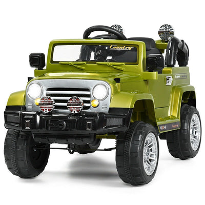 12V Battery Powered Car Kids Ride Truck with 2 Motors LED Lights MP3 Remote