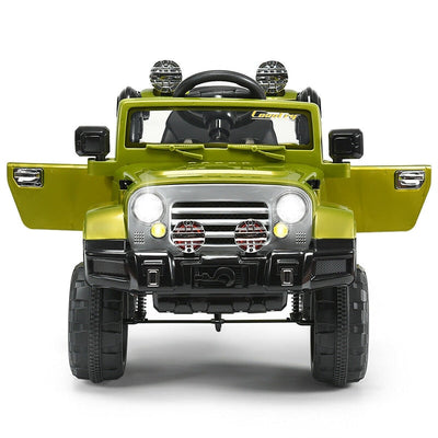12V Battery Powered Car Kids Ride Truck with 2 Motors LED Lights MP3 Remote-Canada Only