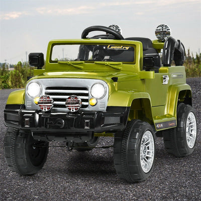12V Battery Powered Car Kids Ride Truck with 2 Motors LED Lights MP3 Remote
