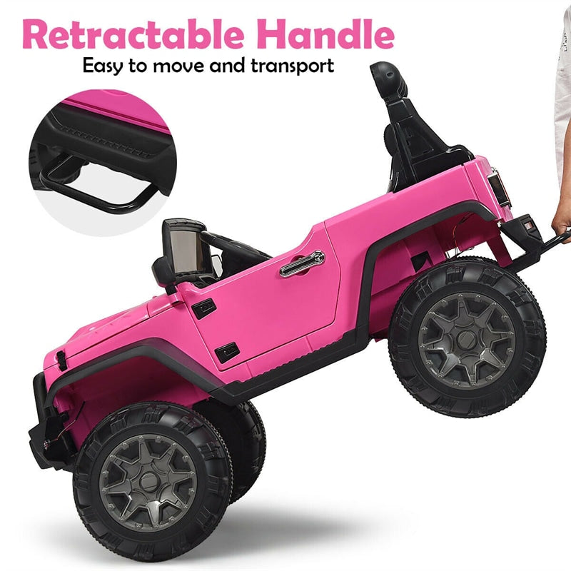 12V Battery Powered Electric Vehicle Kids Ride On Truck with Parent Remote Control-Canada Only