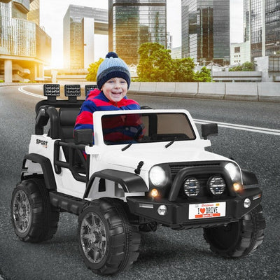 12V Battery Powered Truck Electric 2 Seater Kids Ride On Car with Parental Remote Control-Canada Only