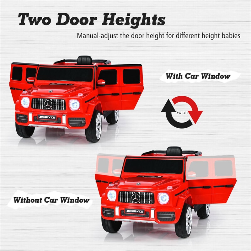 12V Battery Powered Vehicle License Mercedes-Benz G63 Children Ride in Car with Remote Control