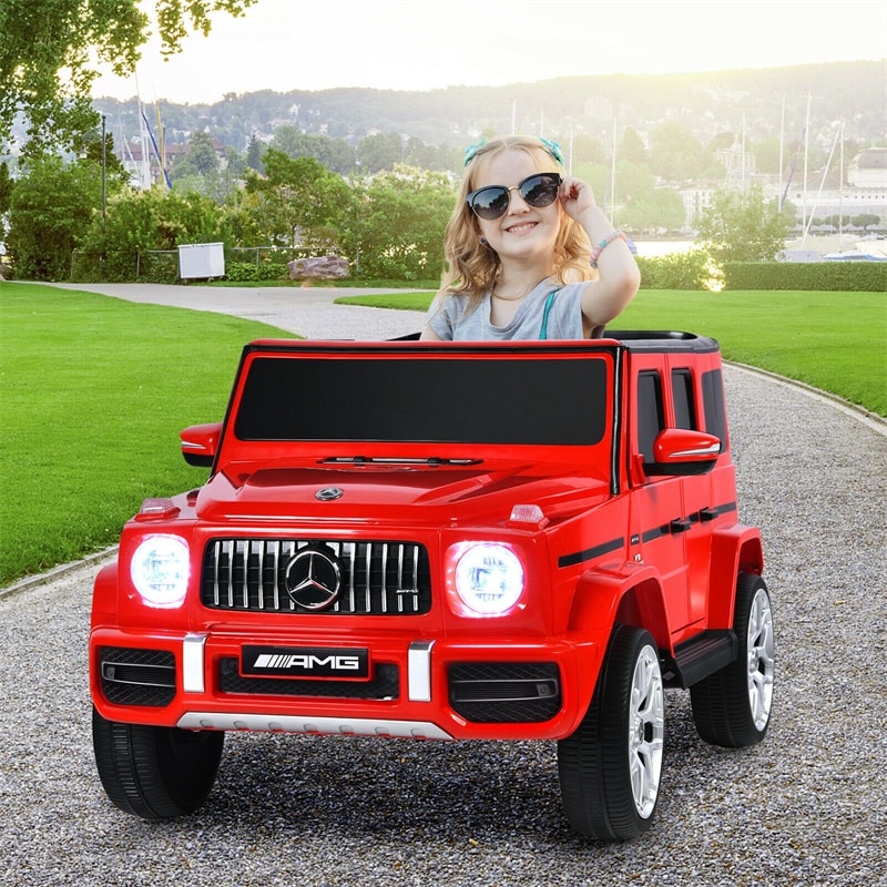 12V Battery Powered Vehicle License Mercedes-Benz G63 Children Ride in Car with Remote Control