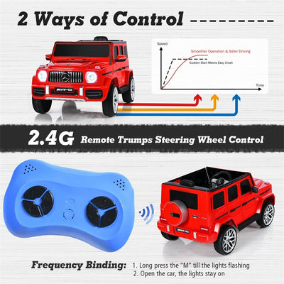 12V Battery Powered Vehicle License Mercedes-Benz G63 Children Ride in Car with Remote Control