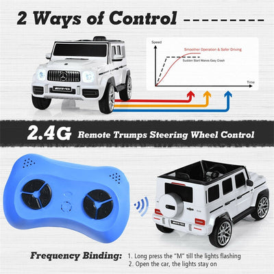 12V Battery Powered Vehicle License Mercedes-Benz G63 Children Ride in Car with Remote Control