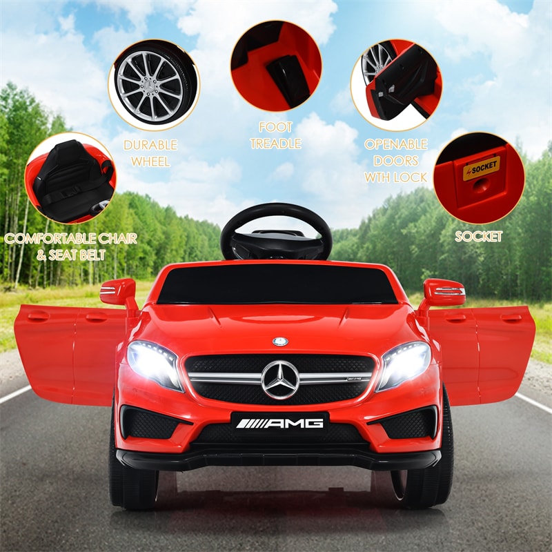 12V Electric Kids Ride Car License Mercedes Benz GLA45 with Remote Control