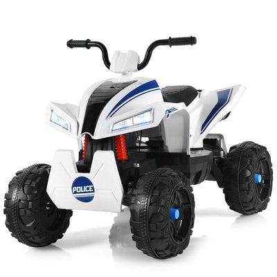 12V Kids Ride On ATV Quad 4-Wheeler Electric Toy Car with 4 LED Lights Spring Suspension