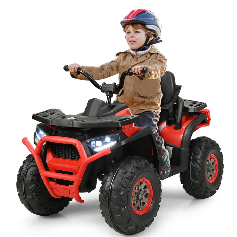 12V Kids Ride On 4-Wheeler ATV Quad Electric Toy Car with LED Lights