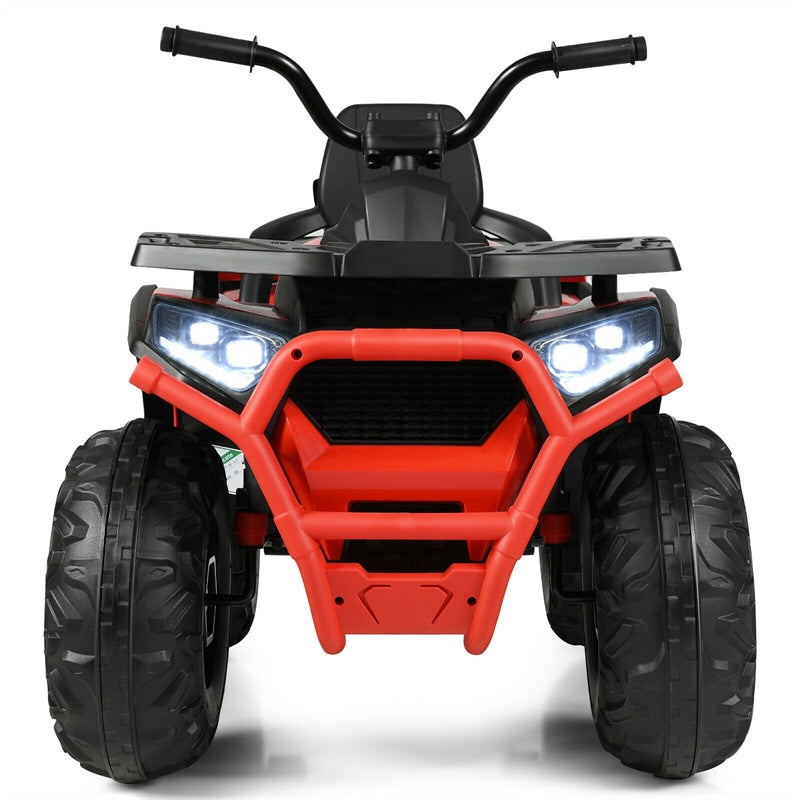 12V Kids Ride On 4-Wheeler ATV Quad Electric Toy Car with LED Lights