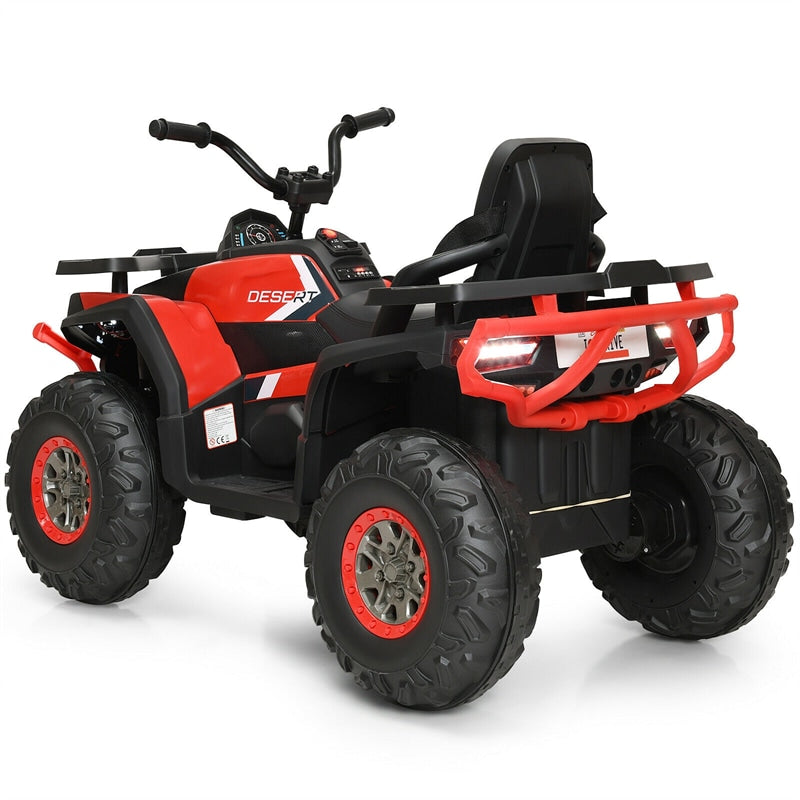 12V Kids Ride On 4-Wheeler ATV Quad Electric Toy Car with LED Lights