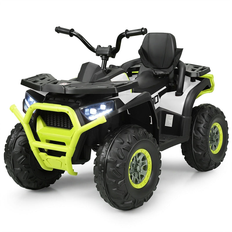 12V Kids Ride On 4-Wheeler ATV Quad Electric Toy Car with LED Lights