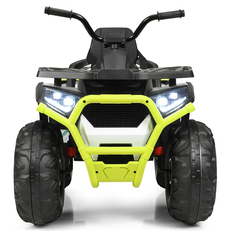 12V Kids Ride On 4-Wheeler ATV Quad Electric Toy Car with LED Lights