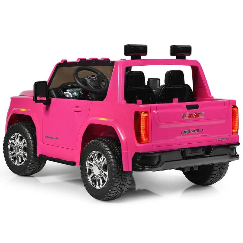 12V GMC 2-Seater Kids Ride On Truck Electric Car with Remote Control & Storage Box