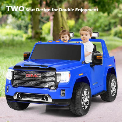 12V GMC 2-Seater Kids Ride On Truck Electric Car with Remote Control & Storage Box