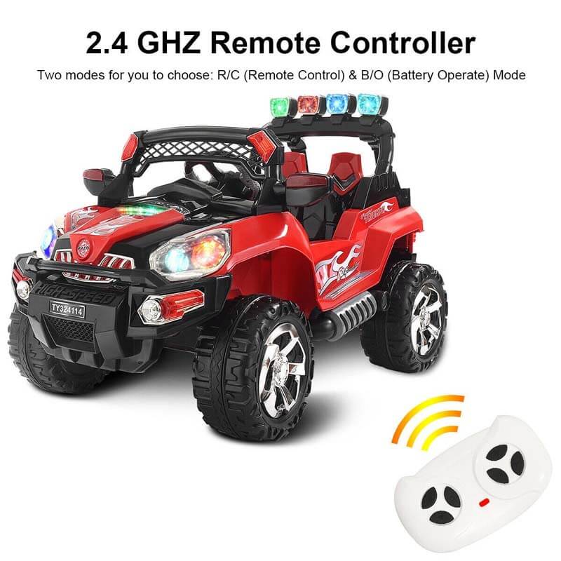12V Kids Ride On SUV Car Electric Riding Vehicle with Remote Control LED Lights