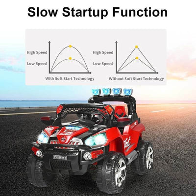 12V Kids Ride On SUV Car Electric Riding Vehicle with Remote Control LED Lights