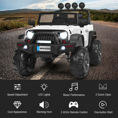 12V Kids Ride On Truck Battery Powered Toy Car with Spring Suspension and 2.4G remote control