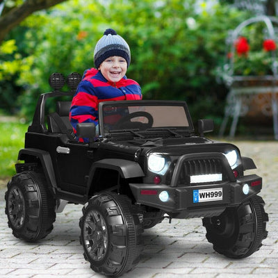 12V Kids Ride On Truck Battery Powered Electric Toy Car with Parent Remote Control and LED Lights-Canada Only
