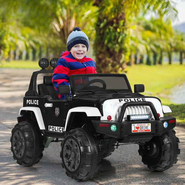 12V Kids Ride On Truck Battery Powered Electric Toy Car with Parent Remote Control and LED Lights-Canada Only