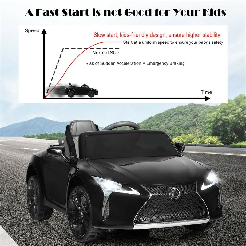 12V Kids Ride Car License Lexus LC500 Electric Vehicle with Remote Control