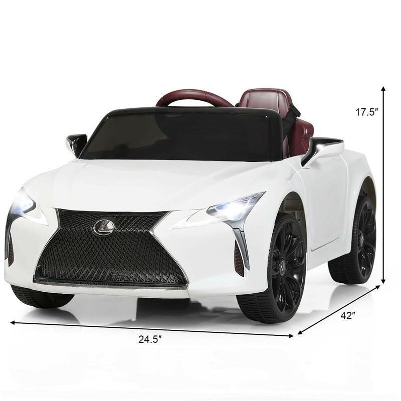 12V Kids Ride Car License Lexus LC500 Electric Vehicle with Remote Control