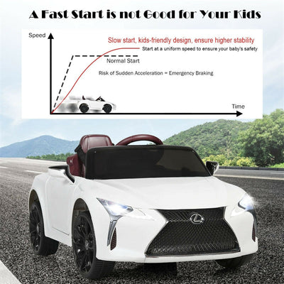 12V Kids Ride Car License Lexus LC500 Electric Vehicle with Remote Control