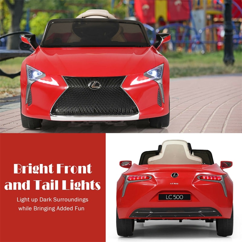 12V Kids Ride Car License Lexus LC500 Electric Vehicle with Remote Control