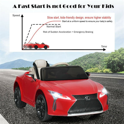 12V Kids Ride Car License Lexus LC500 Electric Vehicle with Remote Control