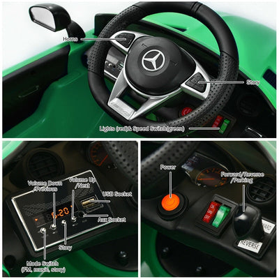 12V Licensed Mercedes Benz GTR Kids Ride On Car with Remote Control