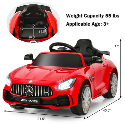 12V Licensed Mercedes Benz GTR Kids Ride On Car with Remote Control