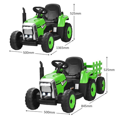 12V Kids Ride on Tractor Electric Riding Vehicle with 3-Gear-Shift Ground Loader