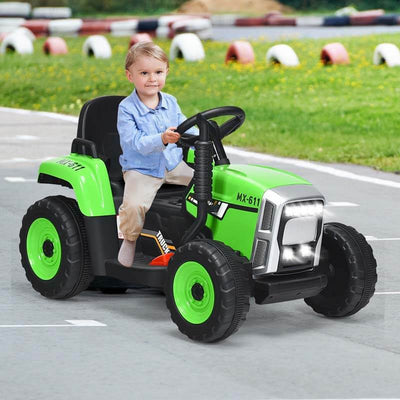 12V Kids Ride on Tractor Electric Riding Vehicle with 3-Gear-Shift Ground Loader