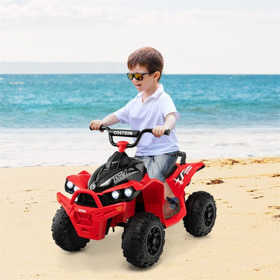 12V Battery Powered Kids Ride On ATV Car Electric Vehicle 4 Wheeler Quad with LED Lights Music