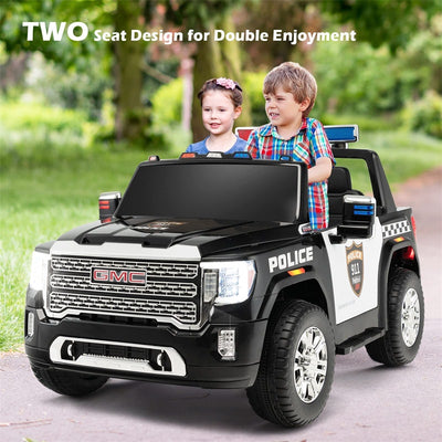 12V GMC 2-Seater Kids Ride On Truck Electric Car with Remote Control & Storage Box