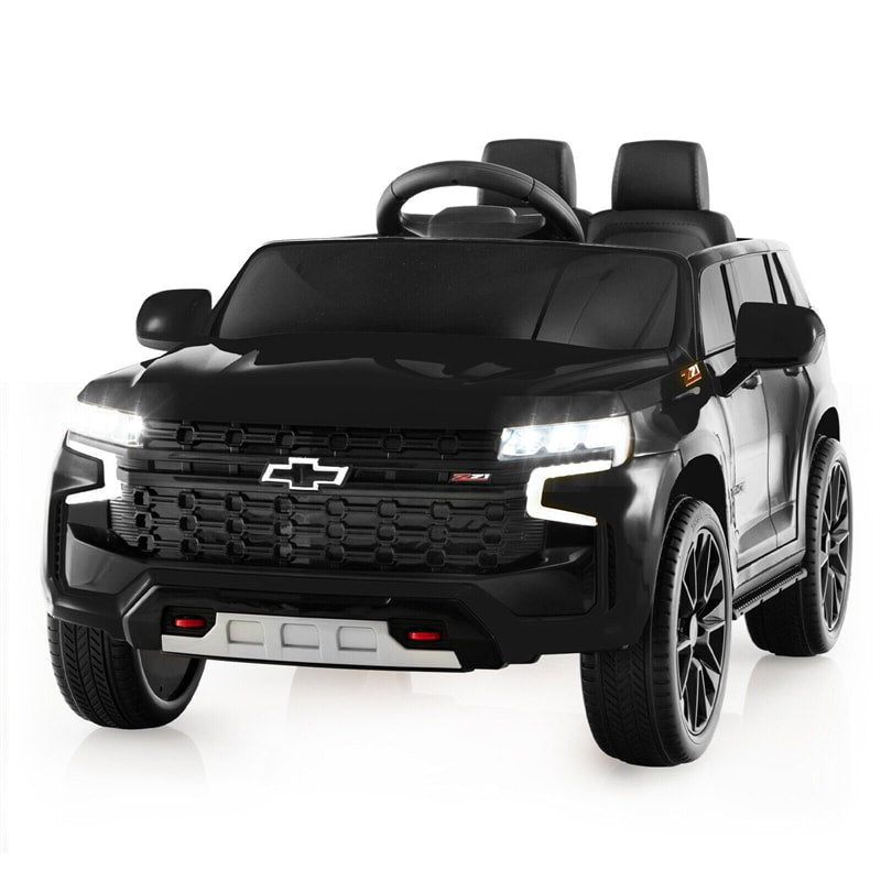 12V Kids Ride-On Car Licensed Chevrolet Tahoe Battery Powered Electric Vehicle SUV with Remote Control Spring Suspension