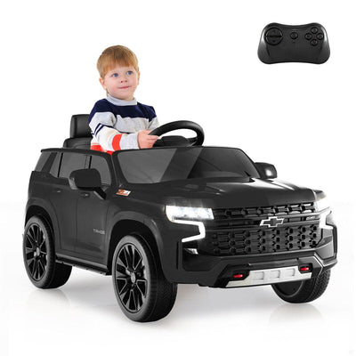 12V Kids Ride-On Car Licensed Chevrolet Tahoe Battery Powered Electric Vehicle SUV with Remote Control Spring Suspension