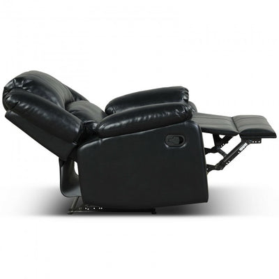 Single PU Leather Recliner Chair Ergonomic Lounger Sofa Home Theater Seating with Footrest Armrest