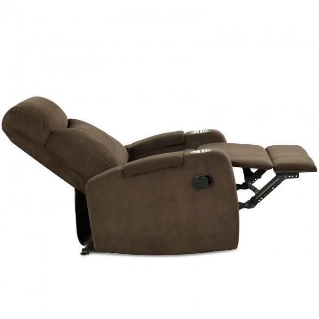 Single Recliner Chair Adjustable Sofa Lounger Home Theater Recliner Sofa Furniture with Backrest and Thick Seat Cushion