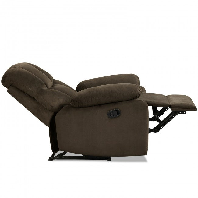 Single Recliner Chair Home Theater Sofa Lounger with Padded Seat Backrest