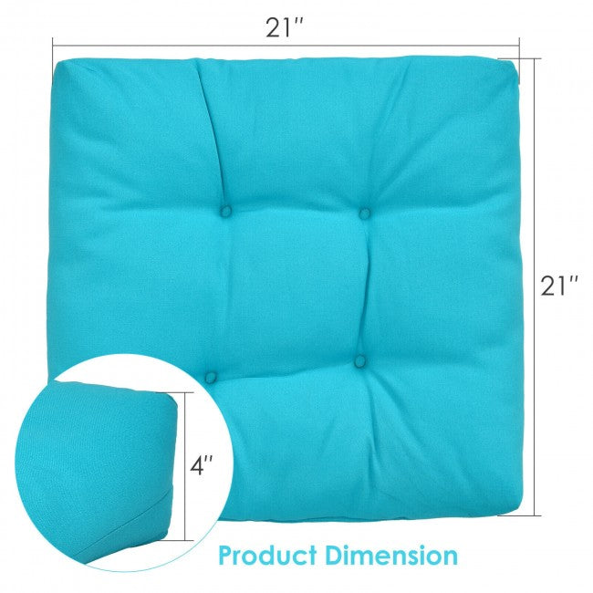 21" x 21" Patio Chair Seat Cushion Pads Sitting Pillow