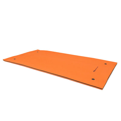 12' x 6' Floating Water Pad 3 Layer Tear-Resistant XPE Foam Water Mat for Beach Ocean Lake