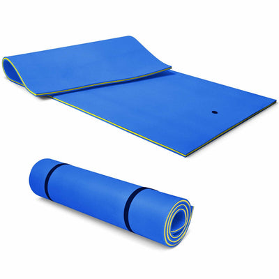 12' x 6' Floating Water Pad 3 Layer Tear-Resistant XPE Foam Mat for Pool Beach Ocean