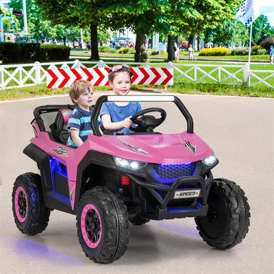 12V 2-Seater Kids Kids Ride On UTV Car Electric Vehicle with Remote Control and Multiple Joyful Functions-Canada Only